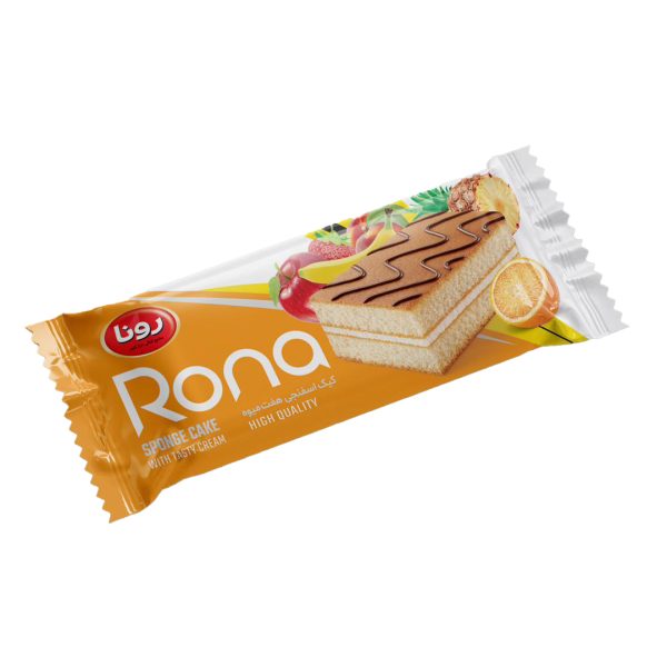 کیک لایه ایی اسفنجی میوه ایی